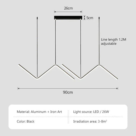 Luminaire Contemporain Élégant en Or et Noir IL582731-ILLUMEEN.COM