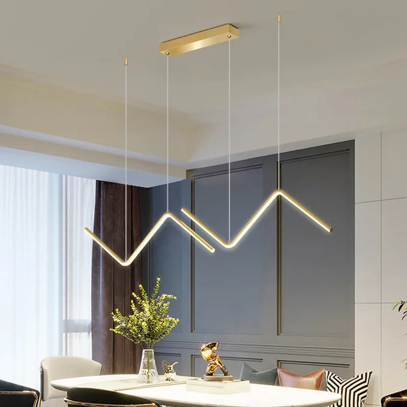 Luminaire Contemporain Élégant en Or et Noir IL582731-ILLUMEEN.COM
