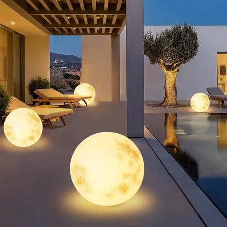 Luminaire Éclat de Lune: Applique Solaire LED Étanche IL572839-ILLUMEEN.COM