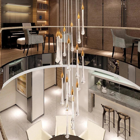 Luminaire Élégance Cristal et Acier Inoxydable IL295748-ILLUMEEN.COM
