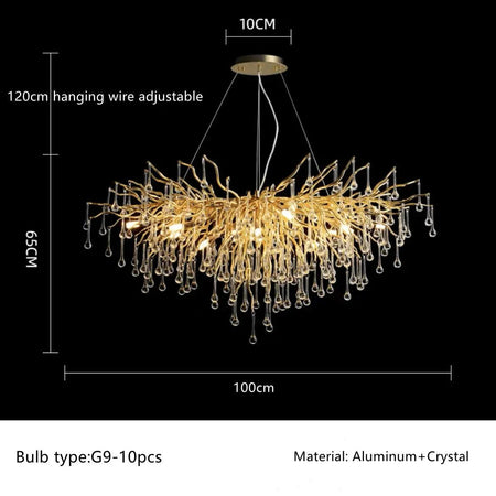 Luminaire Élégance Cristal et Fer IL572394-ILLUMEEN.COM