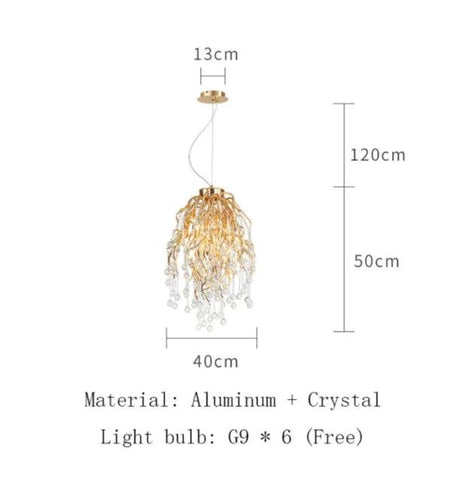 Luminaire Élégance Cristal et Fer IL572394-ILLUMEEN.COM