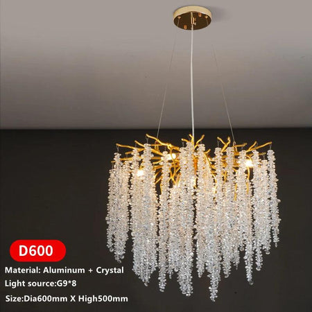 Luminaire Élégance Lumineuse IL836492 en Aluminium et Cristal-ILLUMEEN.COM