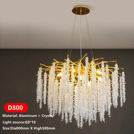 Luminaire Élégance Lumineuse IL836492 en Aluminium et Cristal-ILLUMEEN.COM