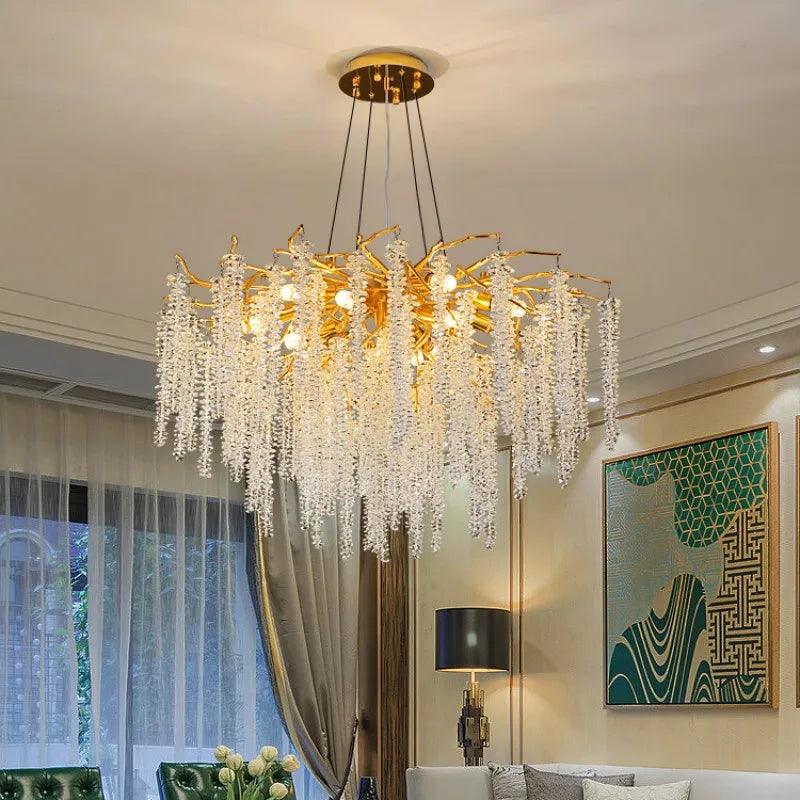 Luminaire Élégance Lumineuse IL836492 en Aluminium et Cristal-ILLUMEEN.COM