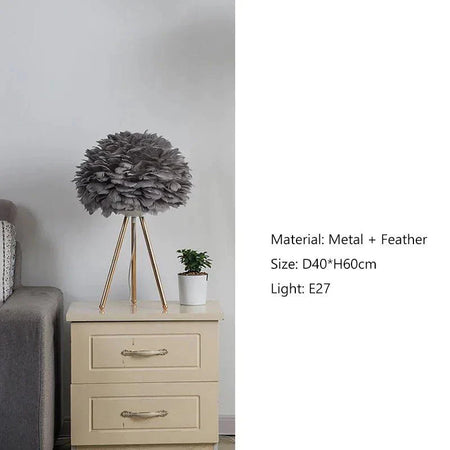 Luminaire Élégance Plume - Un Artisanat Unique IL742391-ILLUMEEN.COM