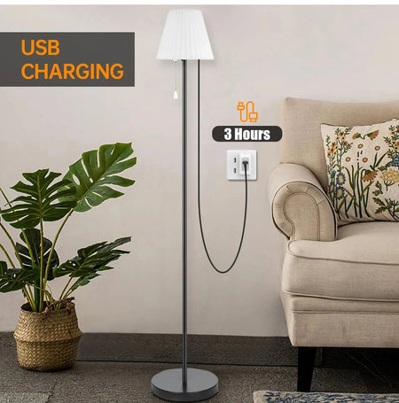Luminaire Élégance Solaire avec Chargeur USB IL583624-ILLUMEEN.COM