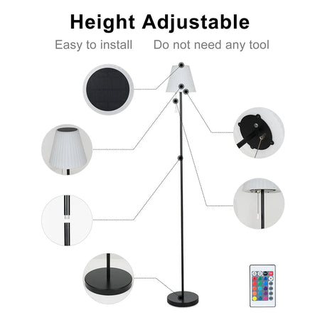 Luminaire Élégance Solaire avec Chargeur USB IL583624-ILLUMEEN.COM