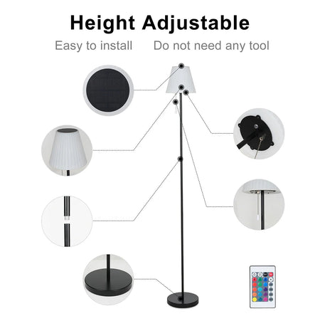 Luminaire Élégance Solaire avec Chargeur USB IL583624-ILLUMEEN.COM