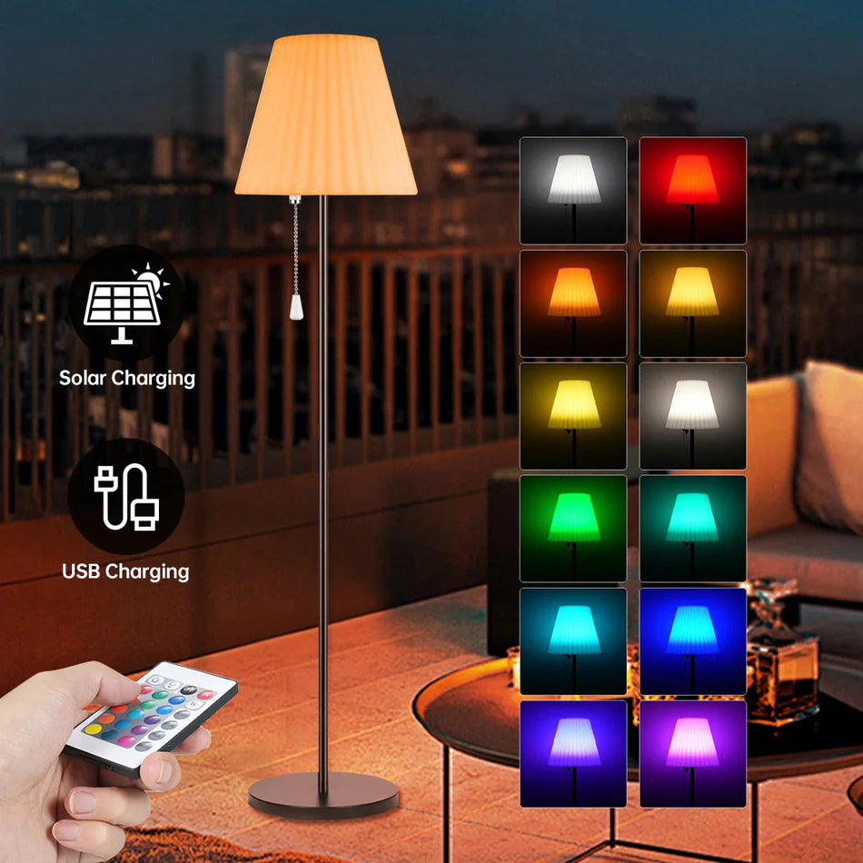 Luminaire Élégance Solaire avec Chargeur USB IL583624-ILLUMEEN.COM