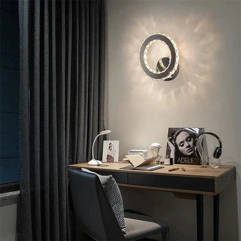 Luminaire Élégant : Anneau Epais en Cristal IL729364-ILLUMEEN.COM