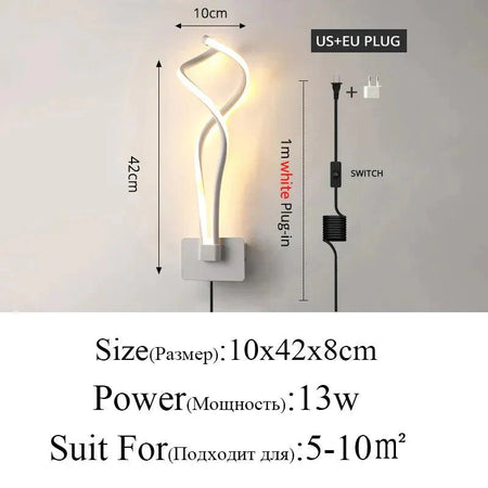 Luminaire Élégant : Applique Murale Design Ruban IL483726-ILLUMEEN.COM