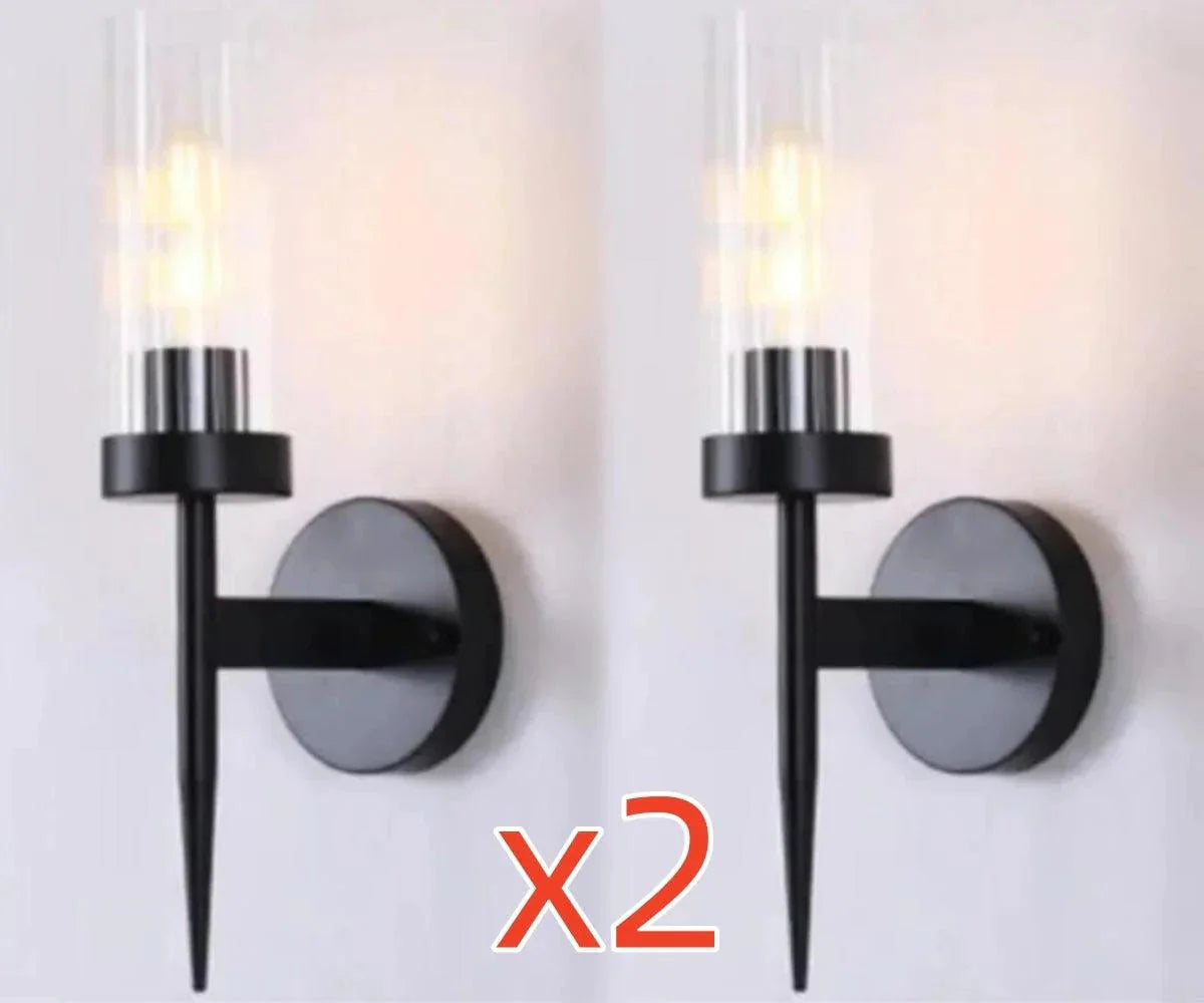 Luminaire Élégant : Applique Murale en Fer et Verre IL582047-ILLUMEEN.COM