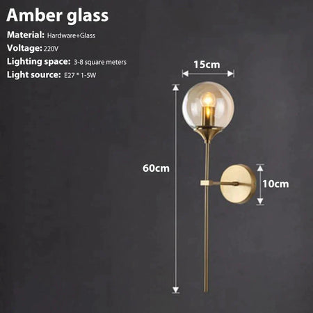 Luminaire Élégant : Applique Murale en Verre Fumé IL283746-ILLUMEEN.COM