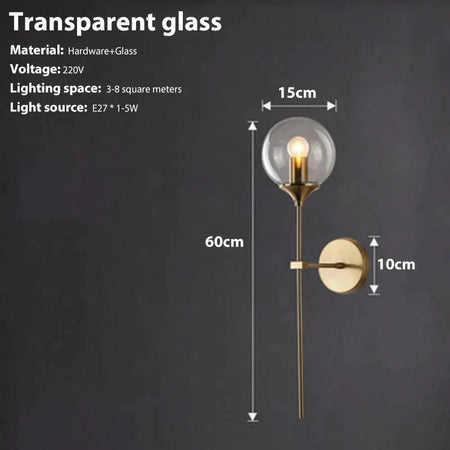 Luminaire Élégant : Applique Murale en Verre Fumé IL283746-ILLUMEEN.COM