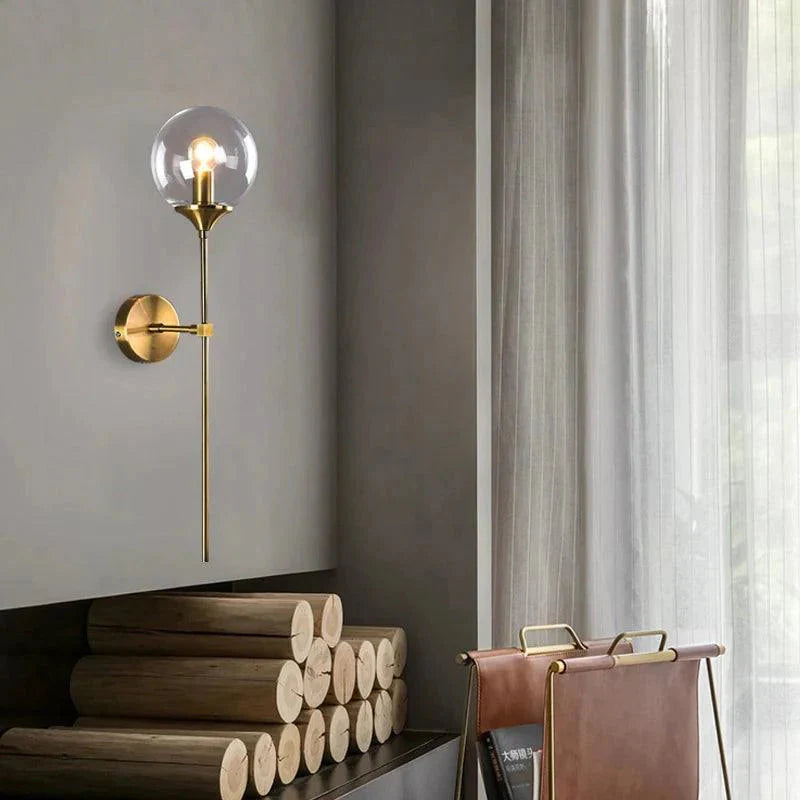 Luminaire Élégant : Applique Murale en Verre Fumé IL283746-ILLUMEEN.COM