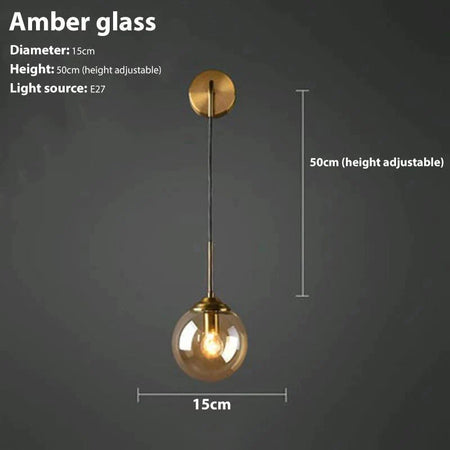 Luminaire Élégant : Applique Murale en Verre Fumé IL283746-ILLUMEEN.COM