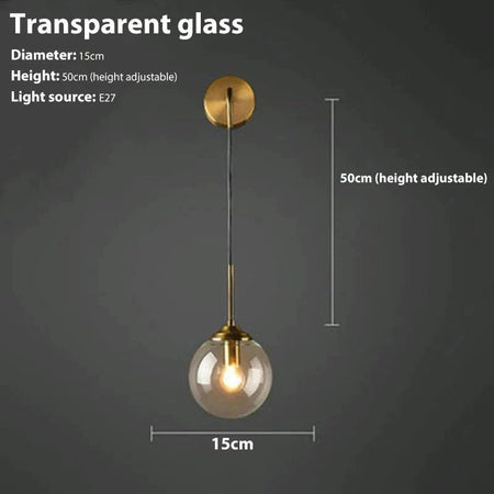 Luminaire Élégant : Applique Murale en Verre Fumé IL283746-ILLUMEEN.COM