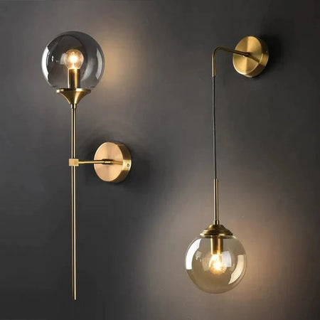 Luminaire Élégant : Applique Murale en Verre Fumé IL283746-ILLUMEEN.COM