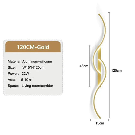 Luminaire Élégant : Applique Murale LED Design Ondulé IL582463-ILLUMEEN.COM