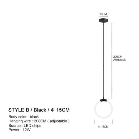 Luminaire Élégant Contemporain en Métal Noir IL594317-ILLUMEEN.COM