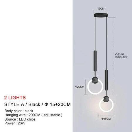 Luminaire Élégant Contemporain en Métal Noir IL594317-ILLUMEEN.COM