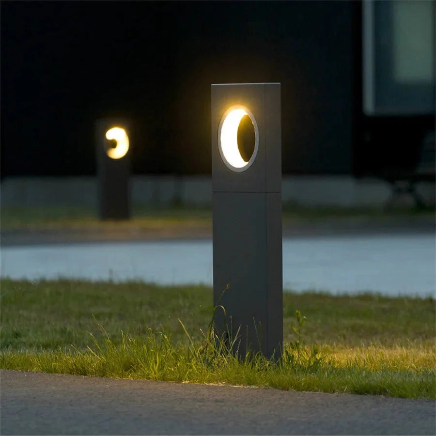 Luminaire Élégant d'Extérieur en Aluminium Noir IL583920-ILLUMEEN.COM