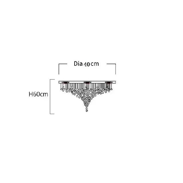 Luminaire Élégant en Acier Inoxydable et Cristal IL528391-ILLUMEEN.COM