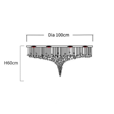 Luminaire Élégant en Acier Inoxydable et Cristal IL528391-ILLUMEEN.COM
