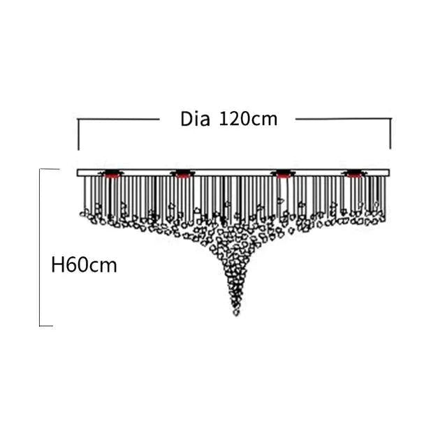 Luminaire Élégant en Acier Inoxydable et Cristal IL528391-ILLUMEEN.COM