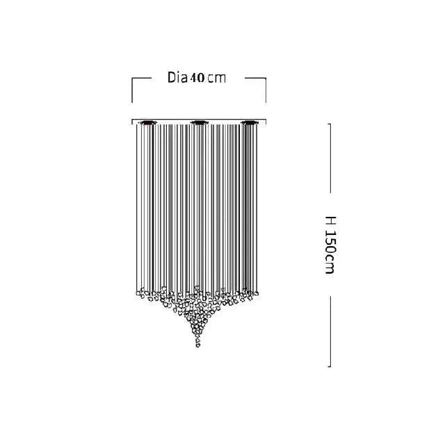 Luminaire Élégant en Acier Inoxydable et Cristal IL528391-ILLUMEEN.COM