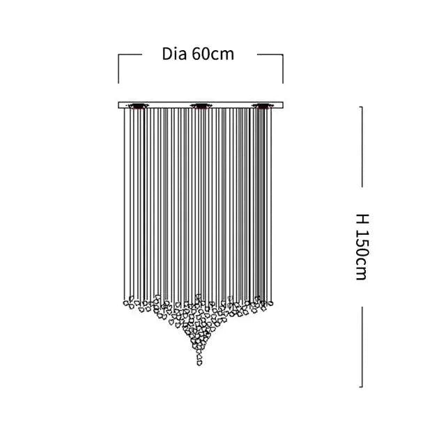 Luminaire Élégant en Acier Inoxydable et Cristal IL528391-ILLUMEEN.COM