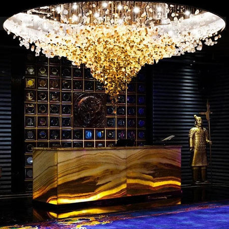 Luminaire Élégant en Acier Inoxydable et Cristal IL528391-ILLUMEEN.COM