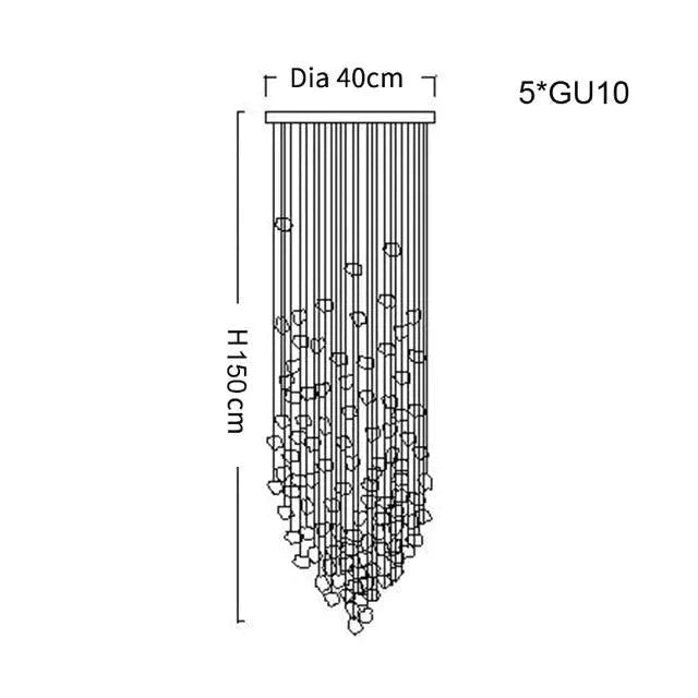 Luminaire Élégant en Acier Inoxydable et Cristal IL528391-ILLUMEEN.COM