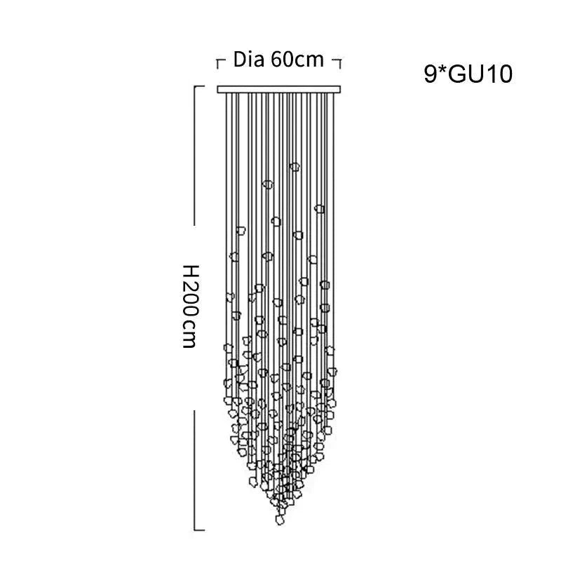 Luminaire Élégant en Acier Inoxydable et Cristal IL528391-ILLUMEEN.COM
