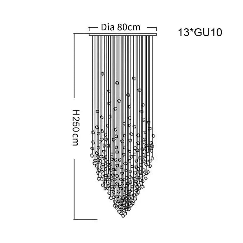 Luminaire Élégant en Acier Inoxydable et Cristal IL528391-ILLUMEEN.COM