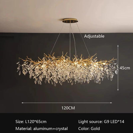 Luminaire Élégant en Aluminium et Cristal IL582947-ILLUMEEN.COM