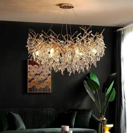 Luminaire Élégant en Aluminium et Cristal IL582947-ILLUMEEN.COM