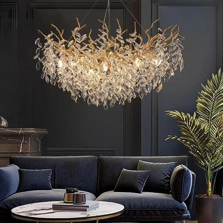 Luminaire Élégant en Aluminium et Cristal IL582947-ILLUMEEN.COM