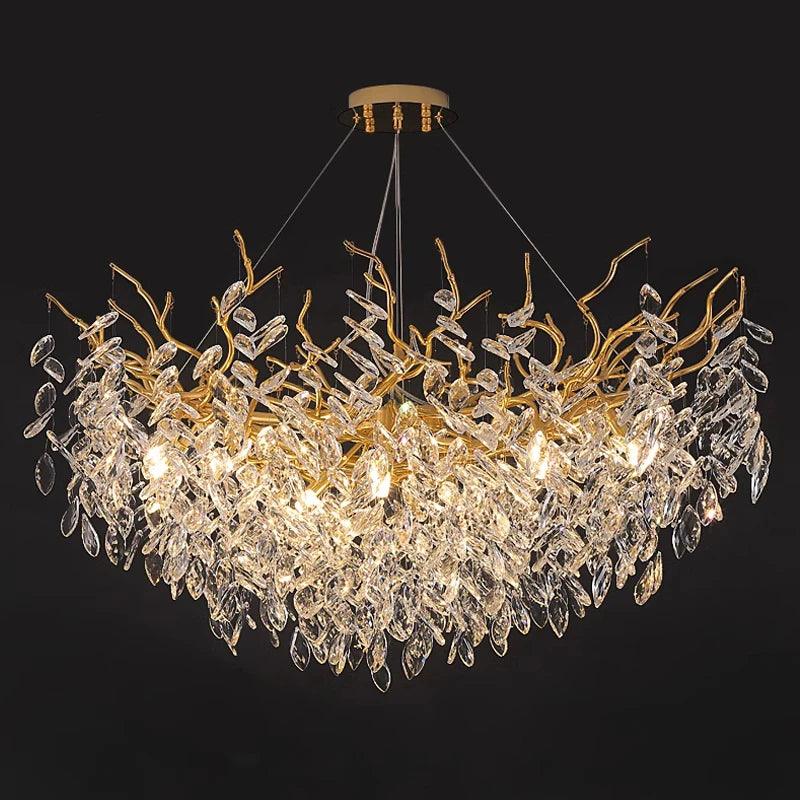 Luminaire Élégant en Aluminium et Cristal IL582947-ILLUMEEN.COM