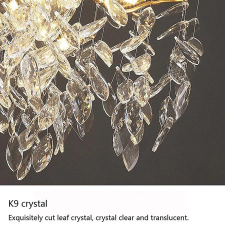 Luminaire Élégant en Aluminium et Cristal IL582947-ILLUMEEN.COM