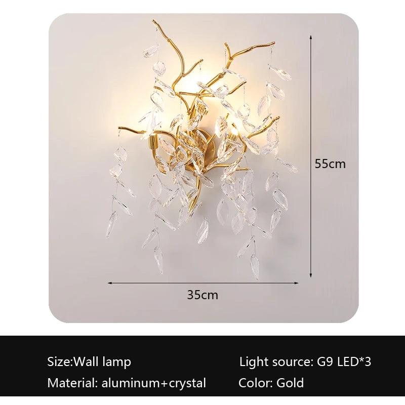 Luminaire Élégant en Aluminium et Cristal IL582947-ILLUMEEN.COM