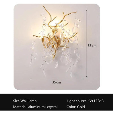 Luminaire Élégant en Aluminium et Cristal IL582947-ILLUMEEN.COM