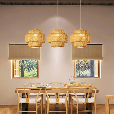 Luminaire Élégant en Bambou Rotin Winda IL582740-ILLUMEEN.COM