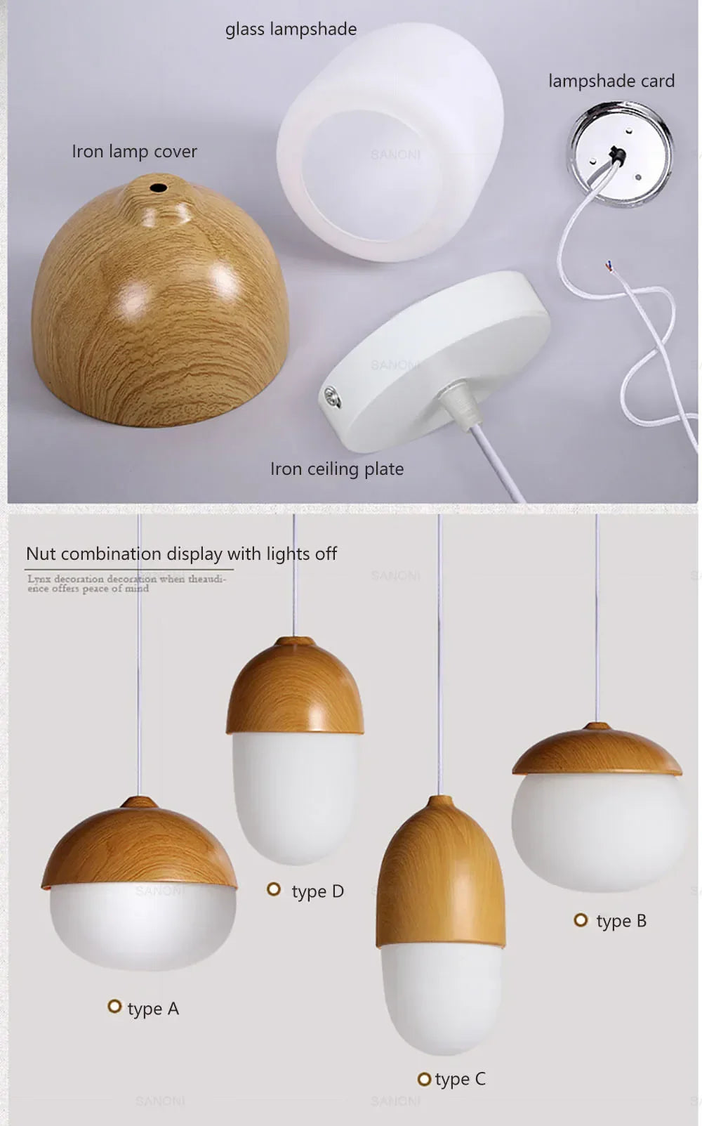 Luminaire Élégant en Bois de DAMIASMILA IL237864-ILLUMEEN.COM