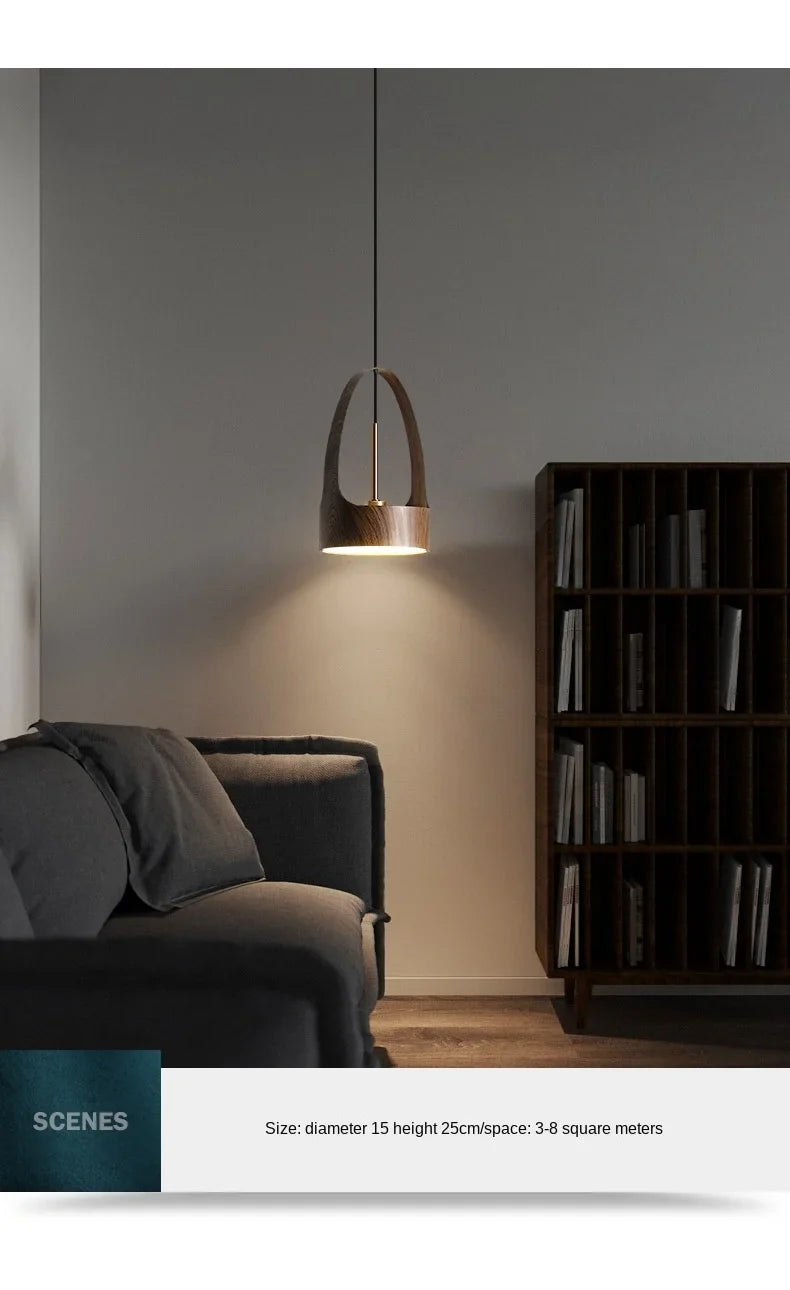 Luminaire Élégant en Bois de Noyer Design Nordique IL527384-ILLUMEEN.COM