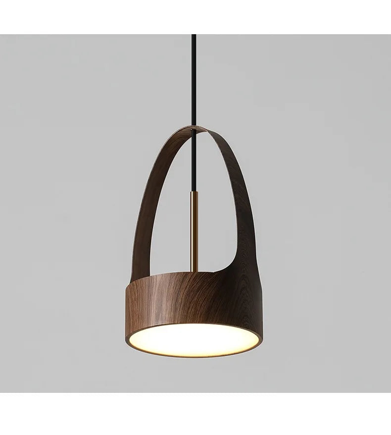 Luminaire Élégant en Bois de Noyer Design Nordique IL527384-ILLUMEEN.COM