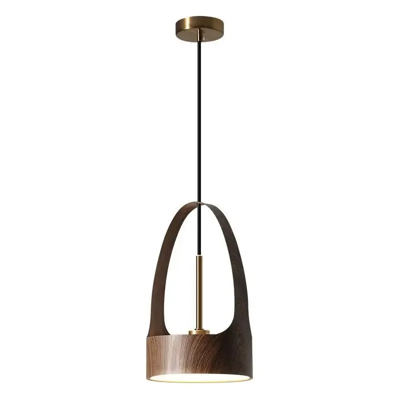 Luminaire Élégant en Bois de Noyer Design Nordique IL527384-ILLUMEEN.COM