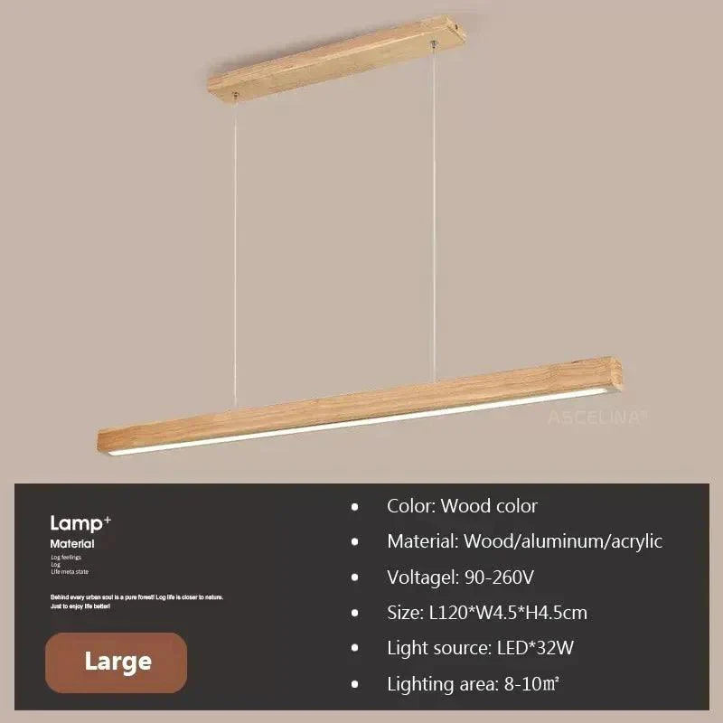 Luminaire Élégant en Bois Épuré IL297364-ILLUMEEN.COM