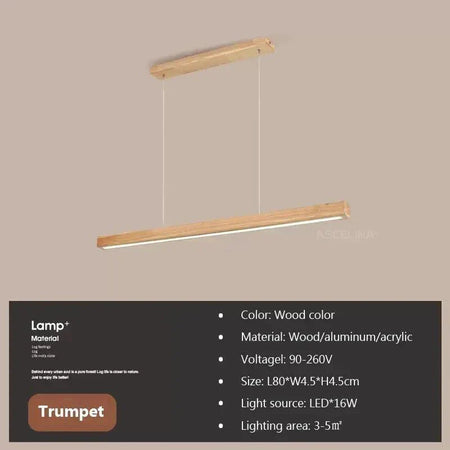 Luminaire Élégant en Bois Épuré IL297364-ILLUMEEN.COM